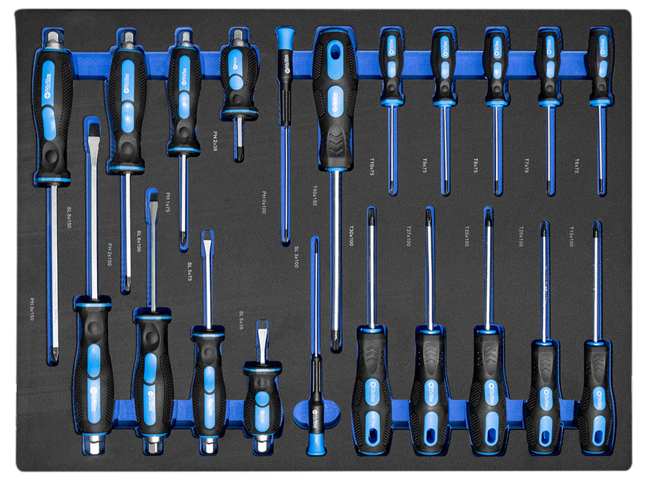 XXXL tool trolley filled with 8 drawers and foam inserts, workshop trolley CR-V