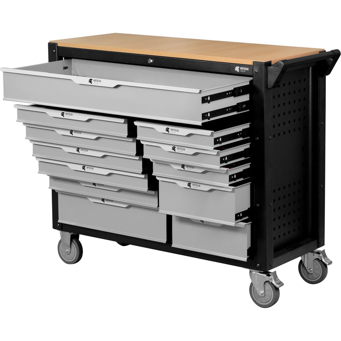 Imperiumtools tool trolley filled 12 drawers tool workshop trolley