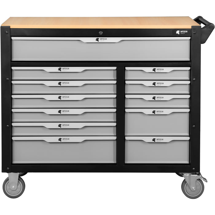 Imperiumtools tool trolley filled 12 drawers tool workshop trolley